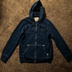 Men True Religion zip up hoodie